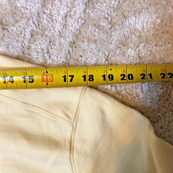Vintage Eddie Bauer Yellow Quarter Zip Sweatshirt Women’s Size XXL - Picture 11 of 13